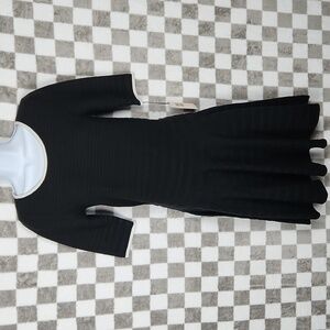 Ivanka Trump dress fit and flare swing women' s knit XS black white edge NWT